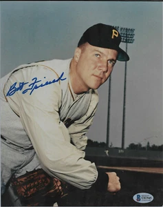 Bob Friend, Pittsburgh Pirates — Autographed 8 x 10 — Beckett Authenticated - Picture 1 of 2
