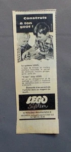 PUBLICITE ANCIENNE ADVERT CLIPPING 031017 JEUX CONSTRUIS A TON GOUT LEGO SYSTEM - Imagen 1 de 1