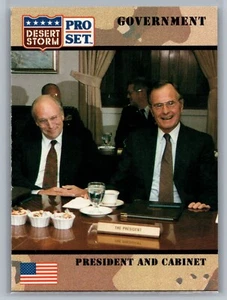1991 Pro Set Desert Storm Bush / Cheney #111 - Pack Fresh NM-MT - Picture 1 of 2