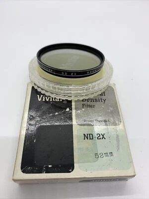 Vivitar ND-2X 52mm Neutral Density Filter with Original Box and User Guide - Image 1 of 3