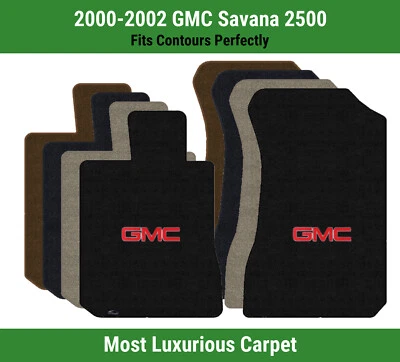 Alfombrillas de primera fila Lloyd Luxe para GMC Savana 2500 2000-2002 con logotipo rojo GMC 1 Foto 1 de 4