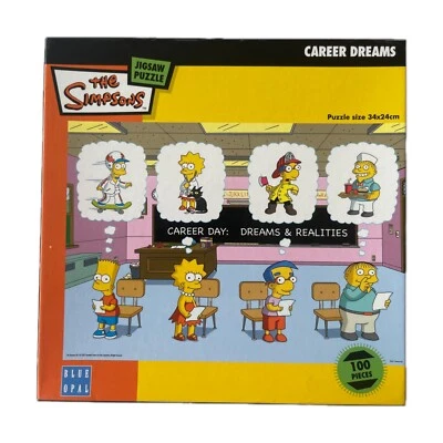 The Simpsons Jigsaw Puzzle ‘Career Dreams’ 100 Pieces 34cm x 24cm Complete - image 1 of 3