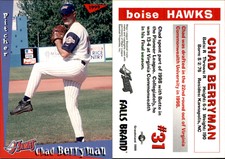 Chad Berryman 1999 Grandstand Boise Hawks #NNO Card *AutographDen*