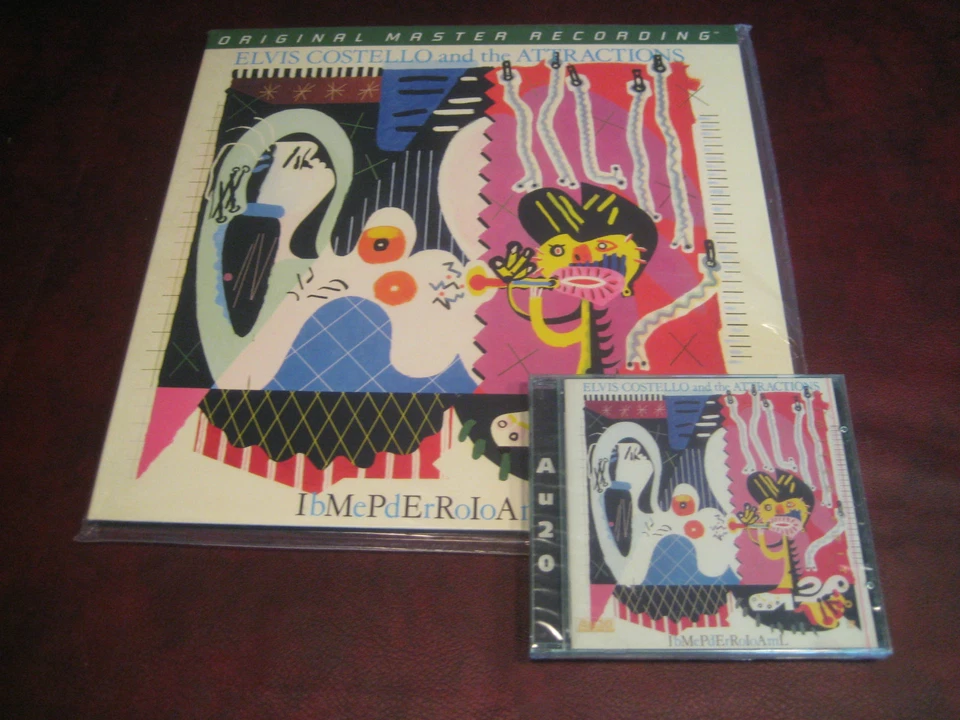 ELVIS COSTELLO IMPERIAL BEDROOM Rare MFSL LP + RYKO DISC 1997 Gold 24 KARAT CD - Image 1 of 1