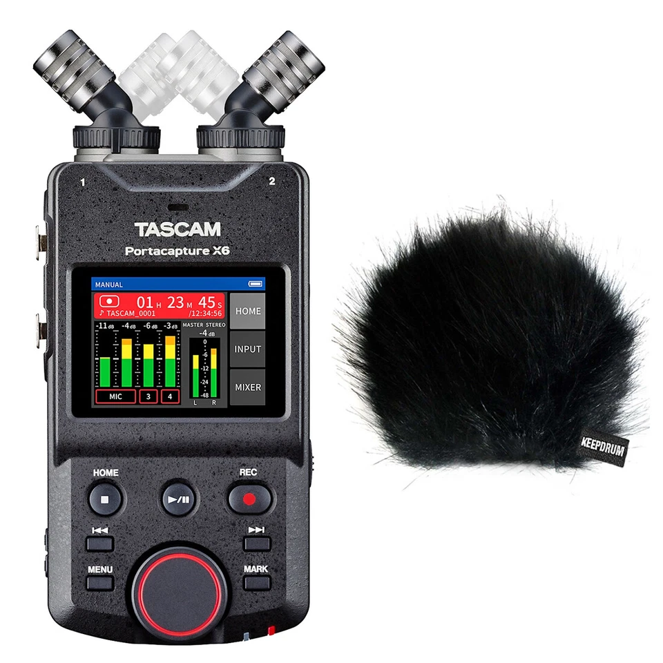 Tascam Portacapture X6 Tragbarer Audio-Recorder Mehrspur-Recorder + Windschutz - Bild 1 von 4