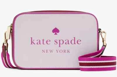 Kate Spade Oh Snap Light and Dark Pink Leather Crossbody Bag KH756 NWT $289 FS - Image 1 of 4