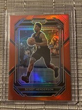 2023 Prizm Draft Picks - Scoot Henderson - Red Prizm #/299 - Trailblazers RC
