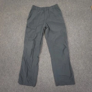 Columbia Pants Kids MEDIUM Grey Omni-Shade Straight Hiking Cargo Ripstop Size M - Picture 1 of 9