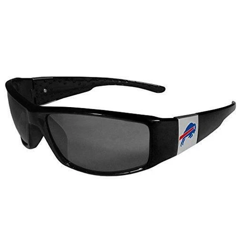 NFL Siskiyou Sports Fan Shop Buffalo Bills Chrome Wrap Sunglasses One Size Black Cover