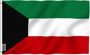 Anley Fly Breeze 3x5 Feet Kuwait Flags - State of Kuwait Flags Polyester - Picture 1 of 6