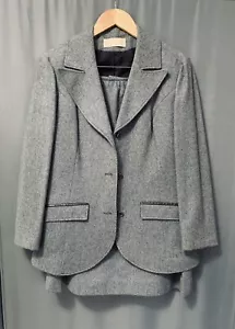 Tuta blazer vintage Pendleton gonna lana vergine taglia 16 grigio accademia senza tempo - Foto 1 di 16