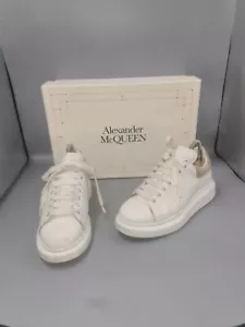 Alexander McQueen Runway Trainers UK 4.5 EU 37.5 Oversized White Leather Boxed - Picture 1 of 23