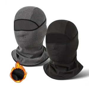 Balaclava Windproof Ski Mask Winter Thermal Fleece Hood Heavyweight Neck Warmer - Picture 1 of 25