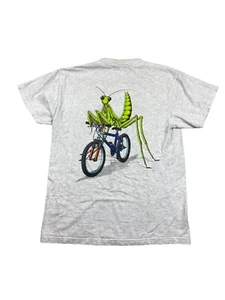 Vintage 80s 90s Primal Wear Grasshopper Biking Bicycle T-shirt M Made In USA - Picture 1 of 5