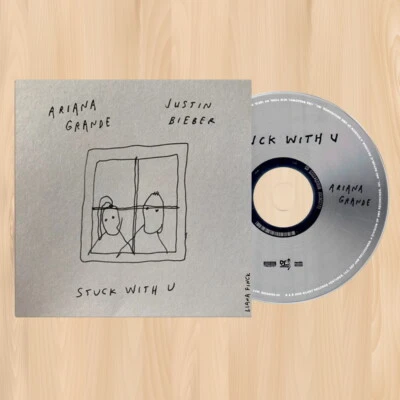 ARIANA GRANDE & JUSTIN BIEBER stuck with u CD SINGLE Alternate Cover Window 1101 - Image 1 of 2