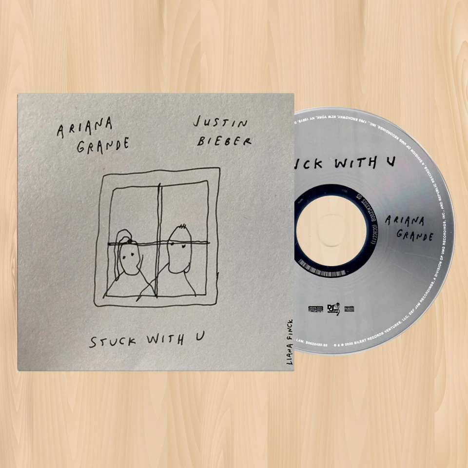 Ariana Grande & Justin Bieber Stuck With U CD Single Alternate Cover Window 0901