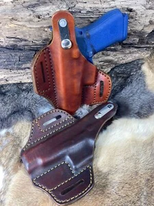 Funda de cuero para Walther P22 estilo panqueque funda de cuero con rotura de pulgar - Imagen 1 de 24