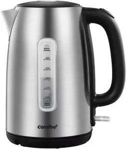Stainless Steel Electric Kettle, 1.7 Liter Tea Kettle Electric & Hot Water Kettl - Picture 1 of 12