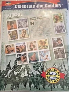 CELEBRATE THE CENTURY - 1910s -FIFTEEN LIMITED-EDITION STAMPS - USPS 1998 - Picture 1 of 2