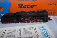 Roco HO 04112A Gleichstrom Lok mit Tender BR 58 DR analog.