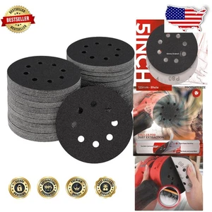 100 Stck. 5 Zoll 120er Körnung Schleifscheiben - Langlebiges Siliziumkarbid - Bild 1 von 9