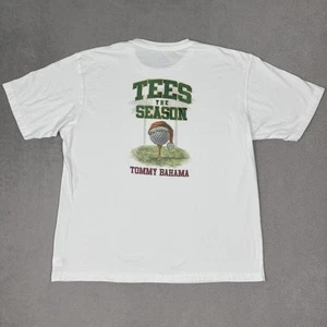 Tommy Bahama T-Shirt Herren XL weiß Tees The Season Weihnachten Urlaub Santa Golf - Bild 1 von 8