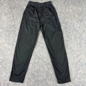 Pantalones Nili Lotan Cyro Negros Talla 00 Pantalón de tiro alto Plisado Bolsillos cónicos - Imagen 1 de 14