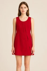 Miu Miu red mini shift dress Size 38 - Picture 1 of 8