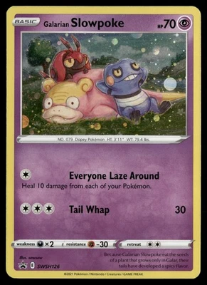Galarian Slowpoke SWSH: Sword & Shield Promo Cards SWSH126 Pokemon Card TCG - Image 1 of 2
