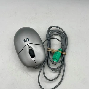 HP Vintage Ball Mouse PS2 / M-SBJ96 / Silver / Tested & Works - Bild 1 von 5