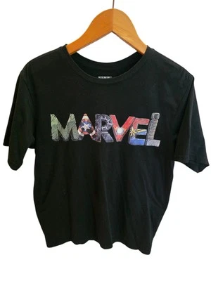 Marvel Comics Boys Black Short Sleeve Graphic Print T-shirt Size XXL (18) NWT - Image 1 of 3