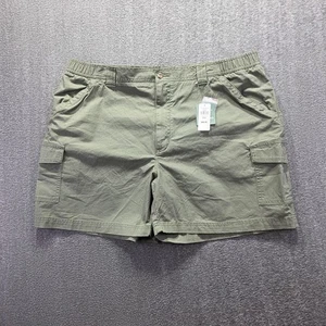 LL Bean Cargo Shorts Mens 44W Dusty Olive Tropic Weight Comfort Waist 6" Inseam - Bild 1 von 8