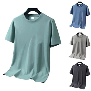 Men's Casual Crew Neck T Shirt Quick Dry Short Sleeve for Everyday Comfort - Picture 1 of 14