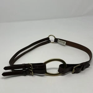 Orvis Women's Tri-Strap O-Ring Leather Belt Brown Equestrian Small - Picture 1 of 8