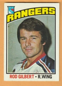 Rod Gilbert New York Rangers 1976-77 Topps #90 Salón de la fama - Imagen 1 de 2