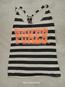 Colorful Small 4 / 6 Sleeveless OSU OKLAHOMA STATE COWBOYS Graphic Tunic Shirt - Picture 1 of 4