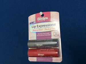 Blistex Lip Expressions Touch of Shine + Touch of Tint, con espejo en tapa, paquete de 2 - Imagen 1 de 4