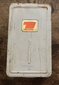 Juego de brocas Triumph 7 piezas brocas vintage están en gran forma caja índice de metal pesada - Imagen 1 de 9
