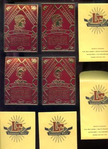 4 1993 LF Legendary Foils Sport Legends Honus Wagner Satchel Paige Baseball Card