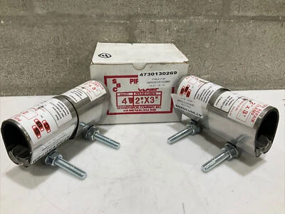 SKINNER CO 2”X 3” PIPE REPAIR CLAMP 316 SS LOT OF 4 373 - Image 1 of 4