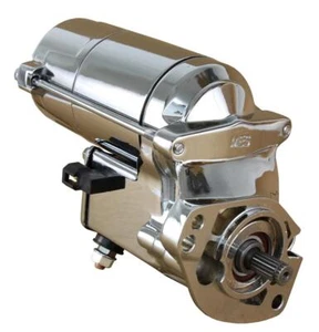 NEW CHROME HIGH TORQUE STARTER FITS HARLEY FLHR FLHRCI FLHRI FLHTCU-I FLHTCUI - Picture 1 of 3
