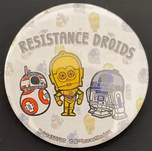 Insignia de hojalata japonesa C-3PO R2-D2 BB-8 Star Wars Bandai 2450700 - Imagen 1 de 3
