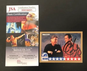 Aros automáticos Pat Riley 1990-91 certificado de autenticidad JSA - Imagen 1 de 1