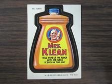 1979 Topps Wacky Packages #2 Mrs. Klean 1TH Series Sticker (B67)