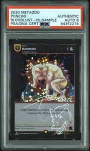 MetaZoo Holo Sample Bloodlust PSA Authentic AUTO 8 - Picture 1 of 2