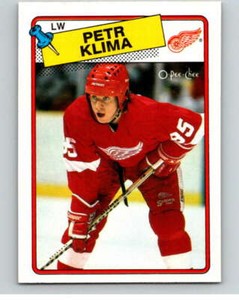 1988-89 O-Pee-Chee #28 Petr Klima  Detroit Red Wings V53349