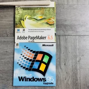 Microsoft Windows 95 Upgrade Installation CD-Rom & Adobe Pagemaker 6.5 - Picture 1 of 2