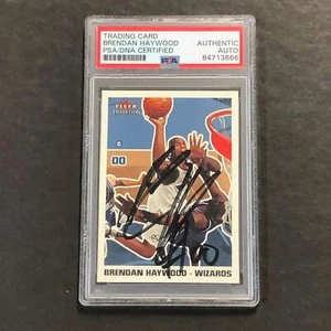 2003-04 Fleer #136 Brendan Haywood Signed Card AUTO PSA Slabbed Wizards - Picture 1 of 2