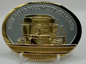 Vintage JOHN DEERE Belt Buckle 1991 Wichita Custom Cutters Meeting Limited - Picture 1 of 3
