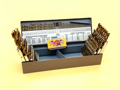 Drill Hog USA 115 Pc Drill Bit Set Letter Number COBALT M42 Lifetime Warranty - Image 1 of 4